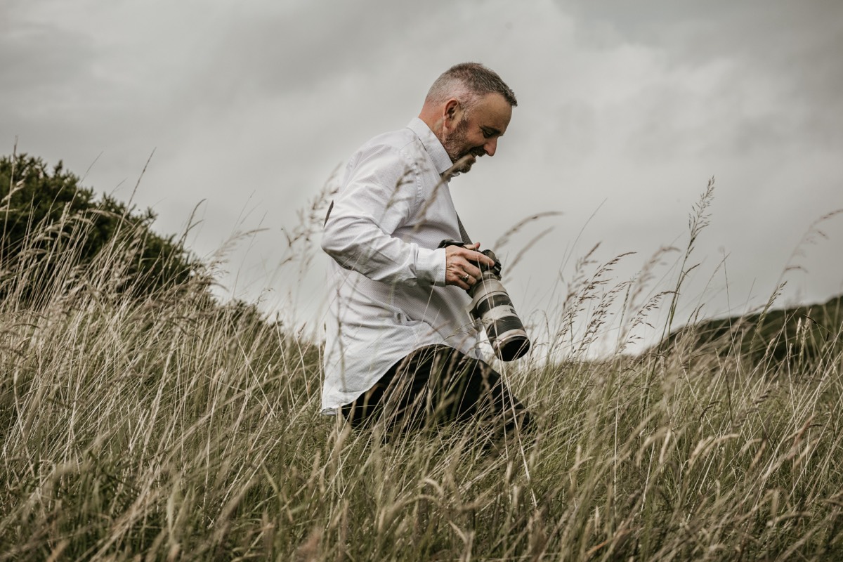 Sean filming
